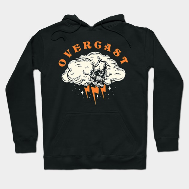 rock skull terror - overcast Hoodie by Rock Skull Terror